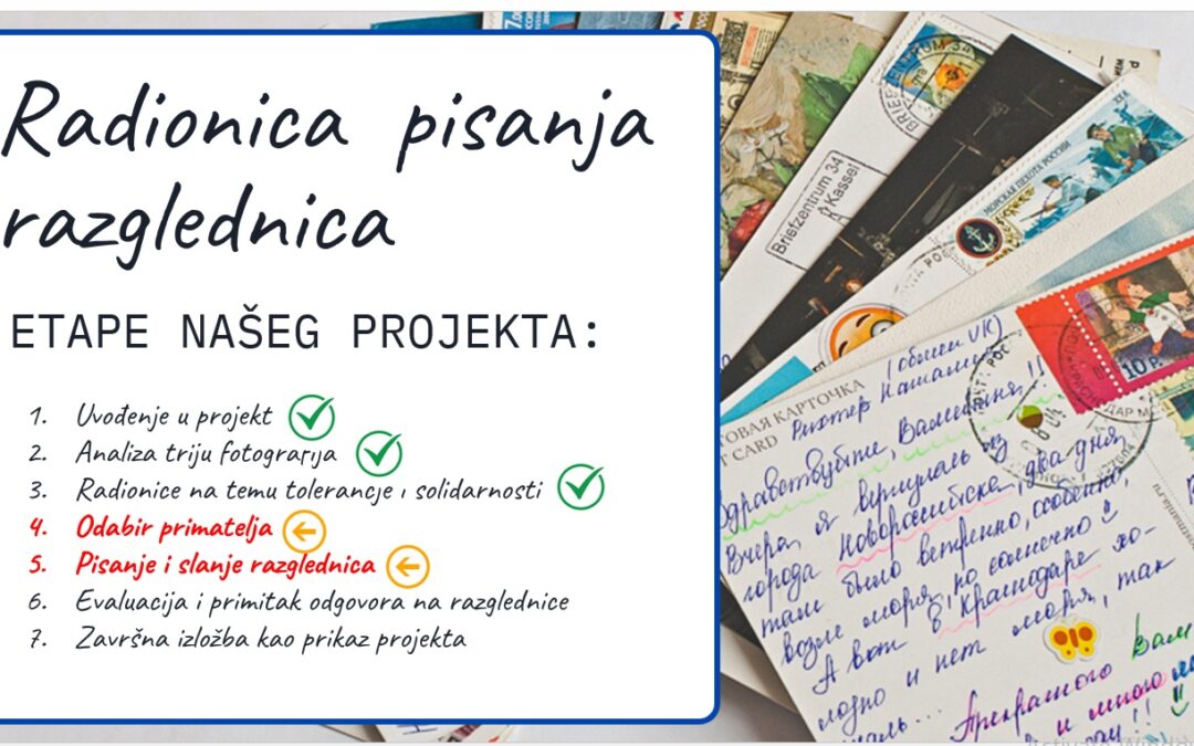 Erasmus+ PROJEKT – radionica pisanja razglednica