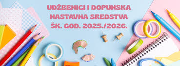 Udžbenici i drugi obrazovni materijali za šk.god. 2025./2026. – obavijest