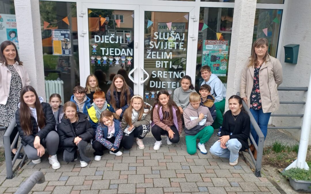 Započeo Dječji tjedan u našoj školi – Vijeće učenika na druženju kod načelnice