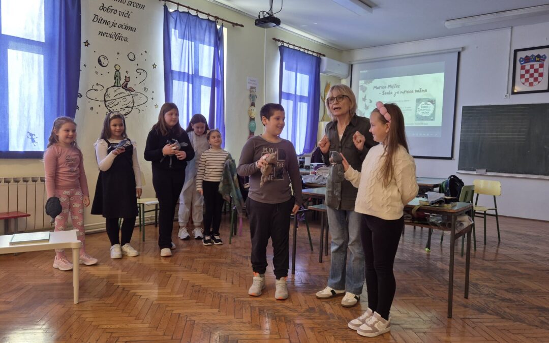 Marica Milčec i učenici PŠ Petrova Gora zajedno stvarali priče