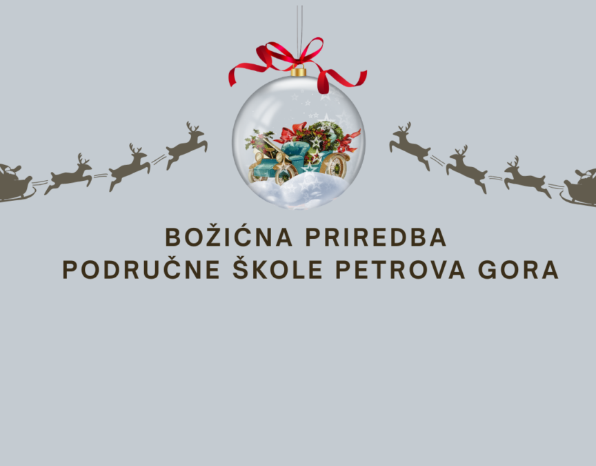 Božićna priredba u područnoj školi Petrova Gora