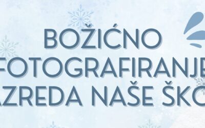 Božićno fotografiranje razreda i razrednika