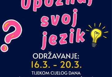 Nagradna igra UPOZNAJ SVOJ JEZIK! povodom Mjeseca hrvatskog jezika