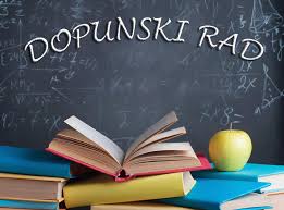 Obavijest o održavanju dopunskog rada